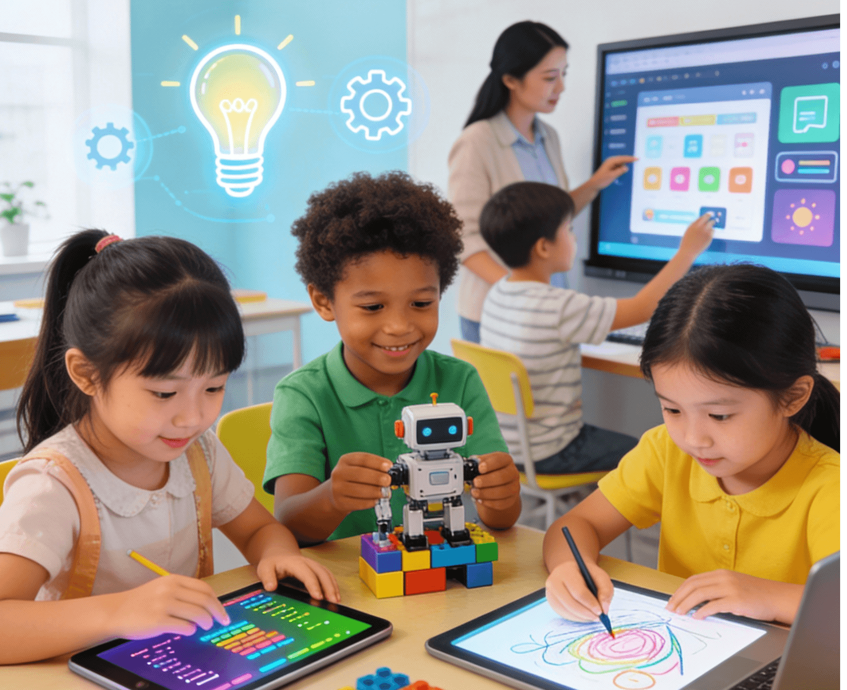 Introduciendo la tecnología a los niños desde una edad temprana…